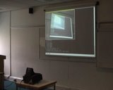 Short interactive slides presentation with the system (6.3 MByte video (http://vision.eng.shu.ac.uk/jan/slides.avi))