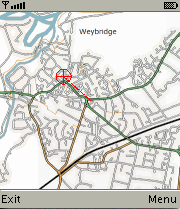 Weybridge/UK example map