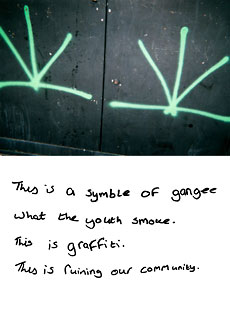 Photograph of graffiti