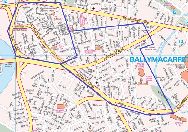 Inner East Belfast Neighbourhood map