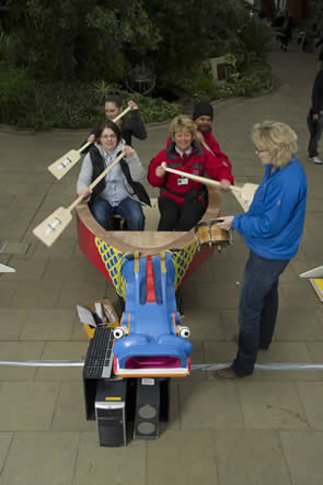 People using the Dragon Boat