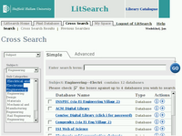 Searching databases by category
