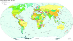 Political world map
