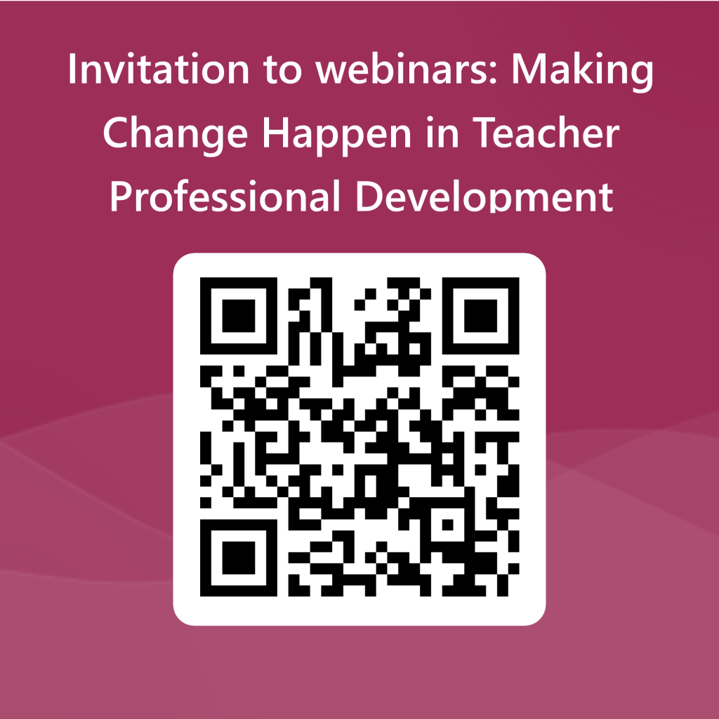 QR Code link to the online form to sign up for webinars