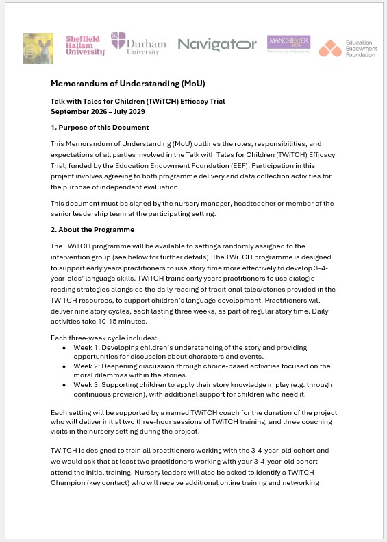 MOU Front page 